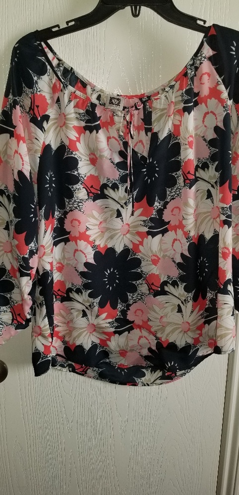 anne klein 2 piece shirt and pant